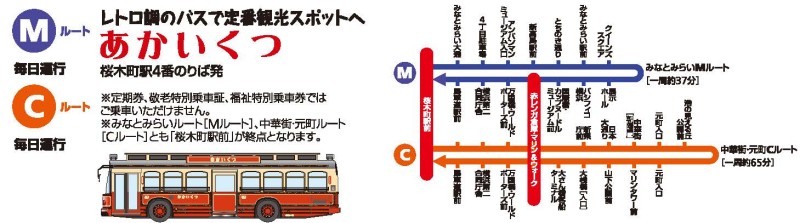 あかいくつバスで横浜観光♪