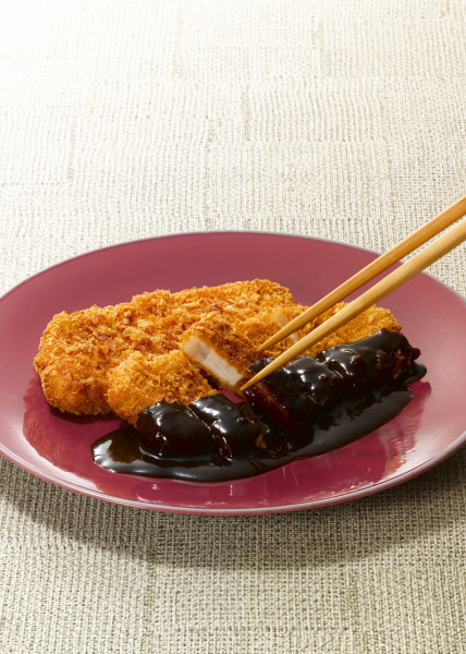 朝食　みそかつ