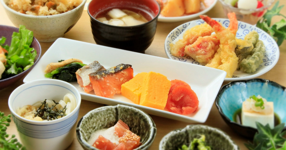 画像：多彩な朝食メニュー
